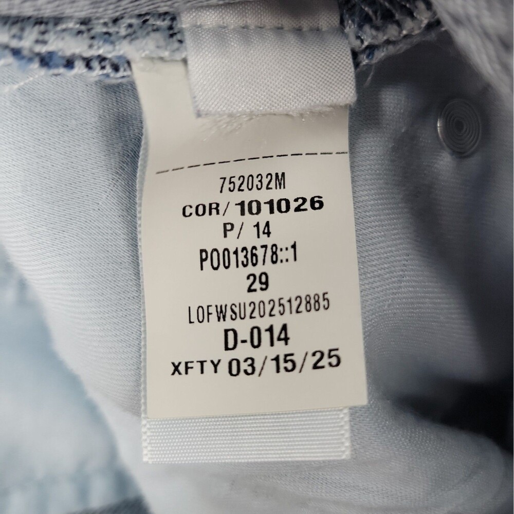 LOFT Womens Sailor Button Jeans Size 29/8 Blue Medium Wash Flare Crop Ankle - Picture 7 of 8